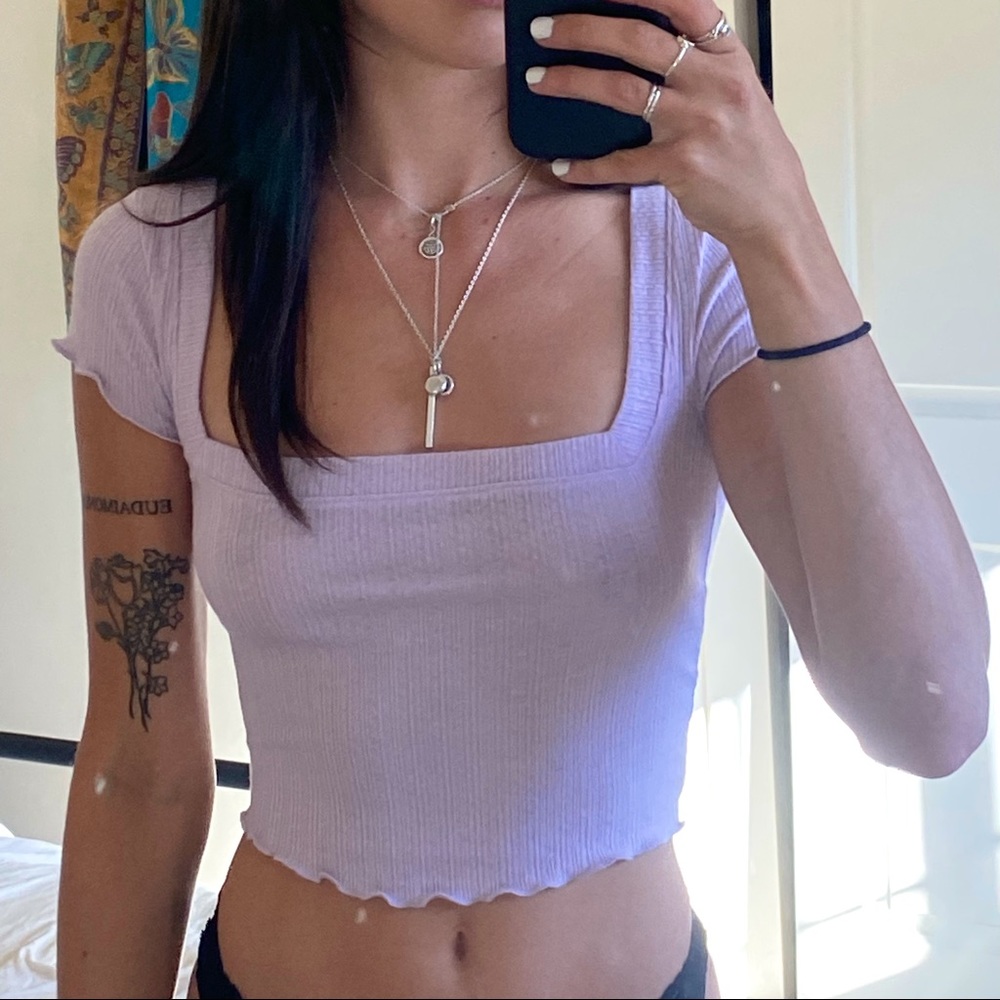 Out from under/ urban outfitters light pink purple top